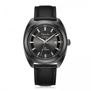 Alexandre Christie AC 8702 Full Black Leather Man MDLIPDG